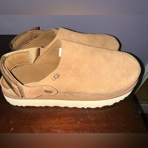 UGG Goldenstar Clog Brown Suede Loafers